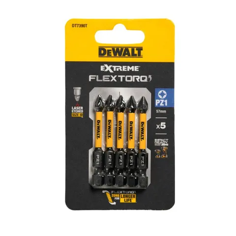 DT7390T DEWALT Bity udarowe Pz1x50 mm Torsion (5szt)