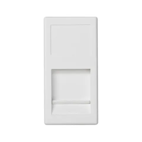 Płytka K45/2, 1x RJ z osłoną; 22,5x45mm;