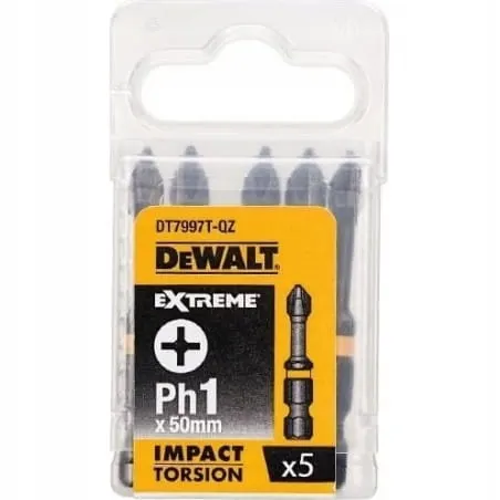 Dewalt DT7997T Udarowe końcówki wkrętarskie TORSION 5xPH1