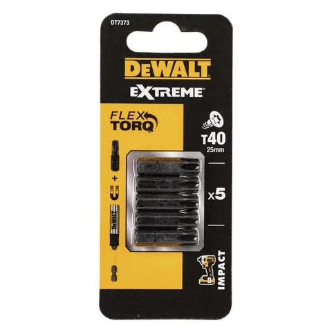Dewalt DT7373 Końcówki wkrętakowe bity T40 25mm 5szt.