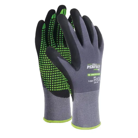 STALCO Rękawice nylonowe s-nitrile flex pvc dots 9