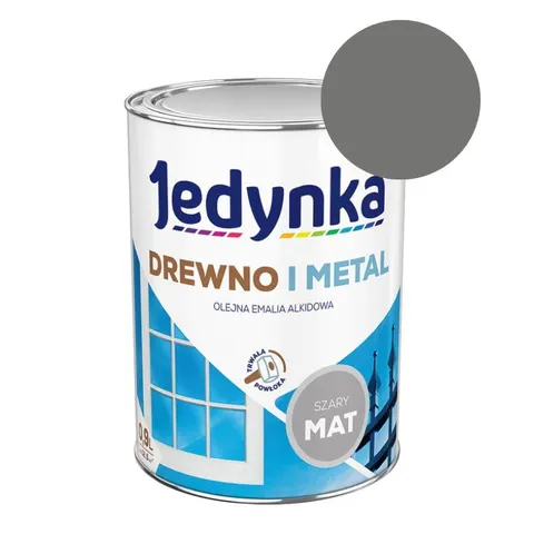 JEDYNKA Emalia Drewno i Metal szary mat 0,9L