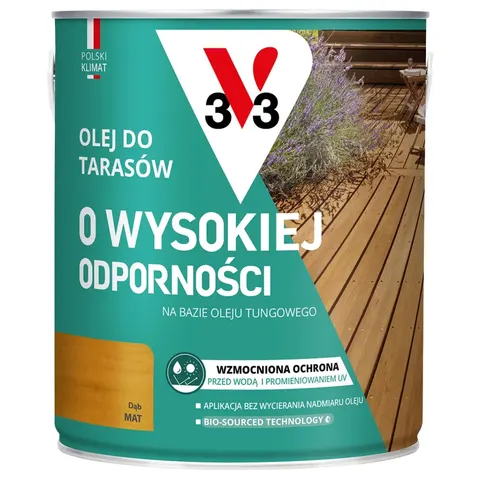 V33 Olej do tarasów o wysokiej odporności dąb 2,5L