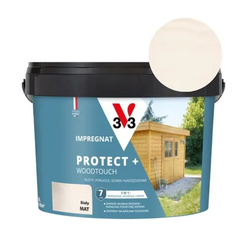 V33 Impregnat PROTECT+ biały 9L