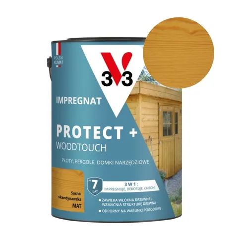 V33 Impregnat PROTECT+ sosna skandynawska 4,5L