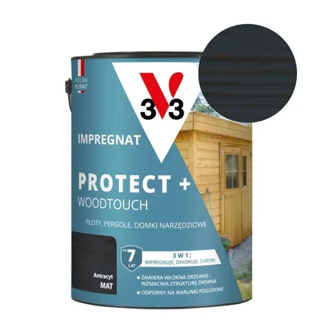 V33 Impregnat PROTECT+ antracyt 4,5L