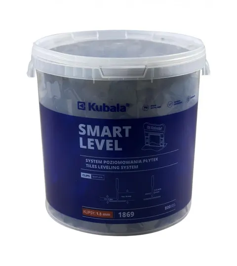 Smart Level Klipsy 1,5mm 800szt+ Wiaderko 20l KUBALA