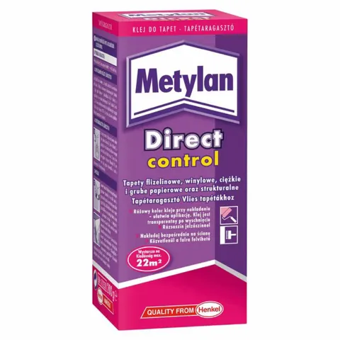 Metylan Direct Control 200g – Klej do tapet flizelinowych, winylowych i papierowych