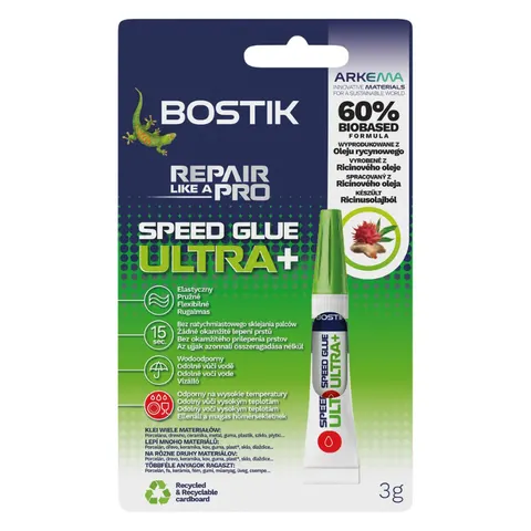 Bostik klej błyskawiczny speed glue ultra+ 3 g
