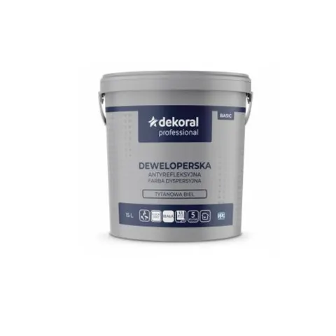 Dekoral Professional Farba Deweloperska 15 L biały mat