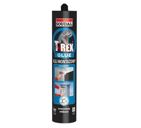 Soudal Klej montażowy T‑REX bezbarwny 310 ml