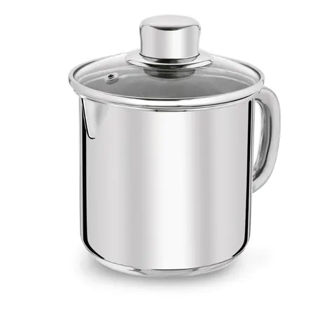 TADAR Garnek do mleka z pokrywką stalowy Bahama 1,2L