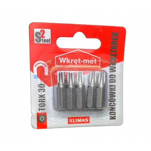 Wkręt-met bity do wkrętarek TORX TX-30 S2 5 szt.