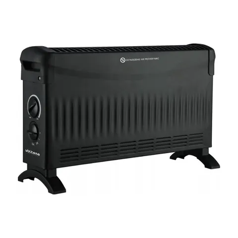 VOLTENO Grzejnik konwektorowy czarny 2000W