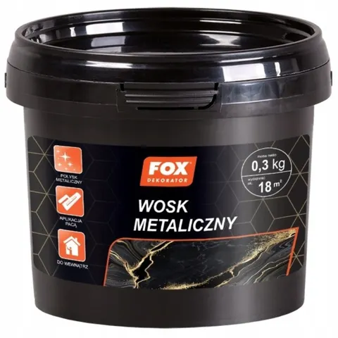 FOX Dekorator wosk metaliczny srebrny 0,3 kg