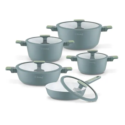 STARKE PRO Zestaw garnków ceramicznych Lapis 10 elementów