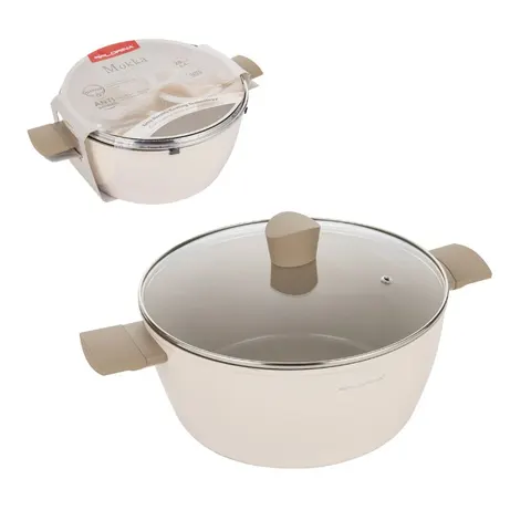 FLORINA Garnek aluminiowy Mokka 28 cm 6,4L