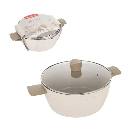 FLORINA Garnek aluminiowy Mokka 26 cm 4,8L