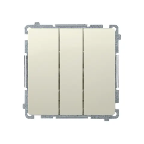 BASIC Łacznik potrójny (moduł) 10AX 250V, szybkozłącza, beż