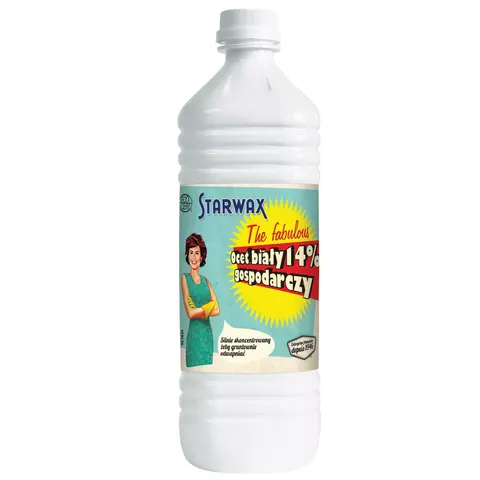 STARWAX Ocet biały 14% gospodarczy 1L the fabulous