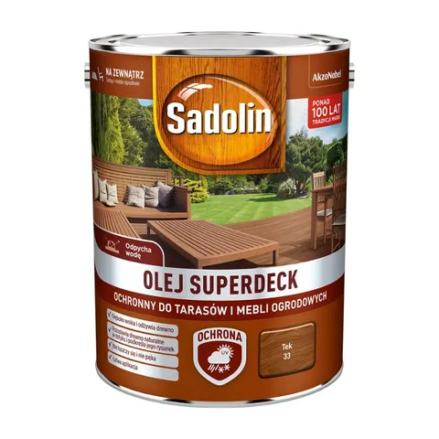 SADOLIN Olej Superdeck do tarasów i mebli tek 5L