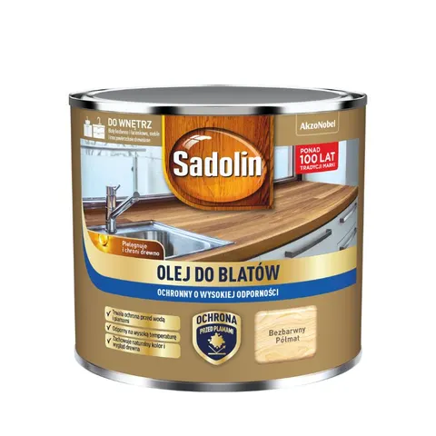 SADOLIN Olej do blatów bezbarwny półmat 0,5L