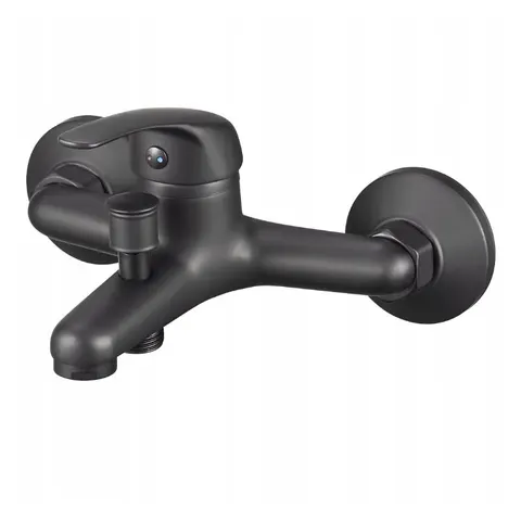 LIVENO Bateria wannowa ścienna DECA czarna