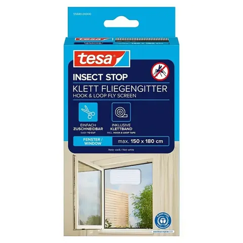Tesa Moskitiera okienna STANDARD 150 x 180 cm biała