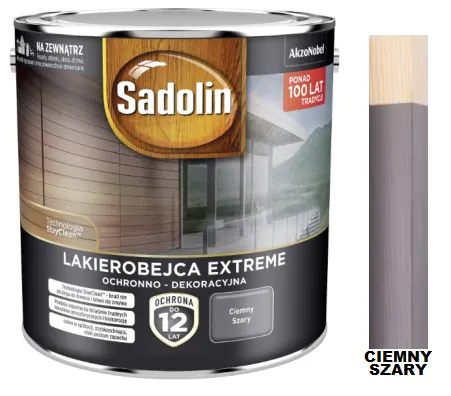 Sadolin EXTREME Lakierobejca ochronna 0,7l SZARY CIEMNY