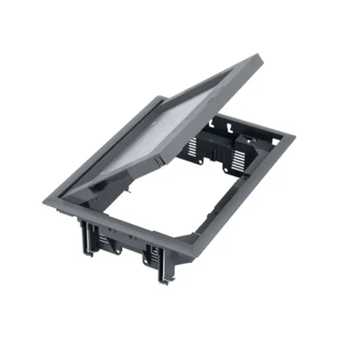 CONNECT Puszka podłogowa 8x K45 lub 4x SIMON500, z pokrywą 12mm; szary