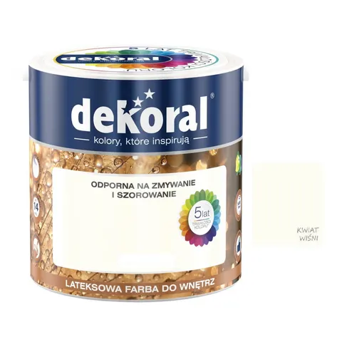 Dekoral Farba MOC KOLORU 5l Kwiat Wiśni