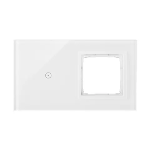 SIMON54 Touch Panel dotykowy S54 Touch, 2 moduły, 1 pole dotykowe + 1 otwór na osprzęt S54, biała perła