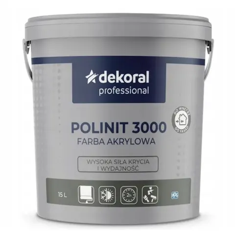 Dekoral Professional Polinit 3000 biała matowa farba akrylowa 15L