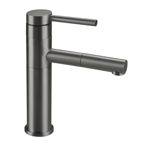 Deante Ora bateria umywalkowa z wyciąganą wylewką titanium