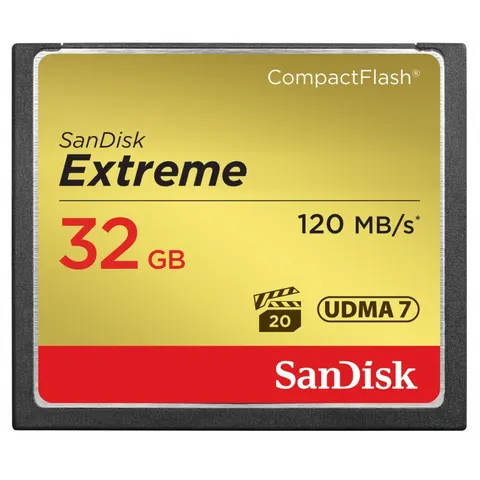 Karta sandisk extreme cf 32 gb 120/85 mb/s SDCFXSB-032G-G46