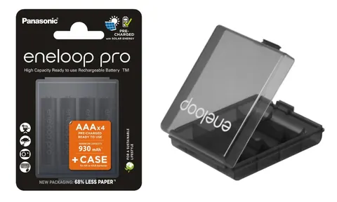 Panasonic eneloop pro aaa 930mah 4 szt + box BK-4HCDE/4CP+CASE