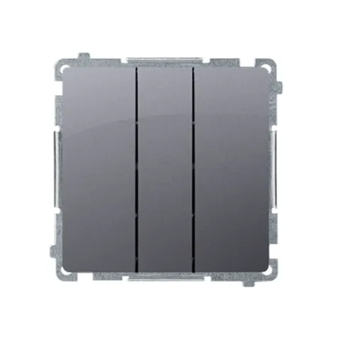 BASIC Łącznik potrójny (moduł) 10AX, 250V~, szybkozłącza;srebrny