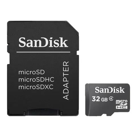 Karta sandisk microsdhc 32 gb z adapterem sd SDSDQM-032G-B35A