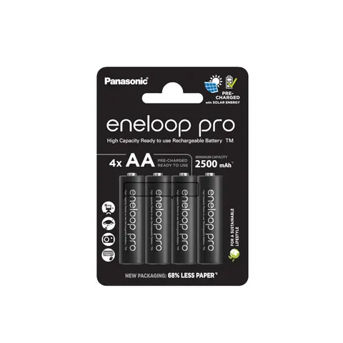 Panasonic eneloop pro aa 2500mah 4 szt BK-3HCDE/4CP