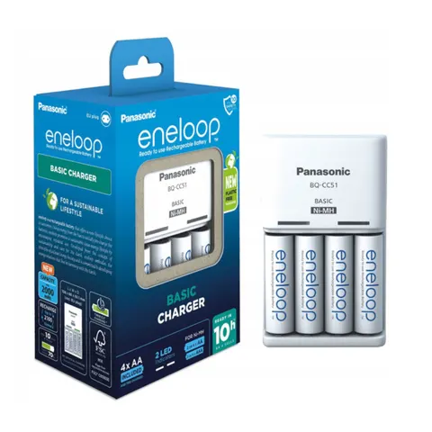 ładowarka panasonic basic + 4x aa eneloop 2000 mah