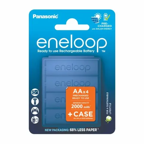 Baterie panasonic eneloop aa 2000mah 4szt z etui BK-3MCDE/4CP+CASE