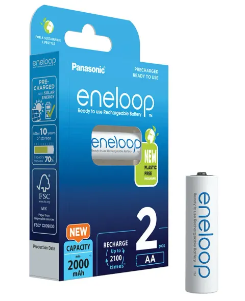Panasonic eneloop aa 2000mah 2 szt BK-3MCDE/2CP