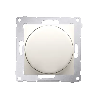 SIMON54 Ściemniacz obrotowy do LED ściemnialnych 230 V (moduł) 2–250 W; kremowy. Maksymalna ilość zródeł LED - 10 szt.