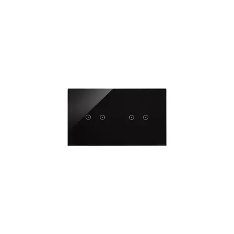 SIMON54 Touch Panel dotykowy S54 Touch, 2 moduły, 2 pola dotykowe poziome + 2 pola dotykowe poziome zastygła lawa