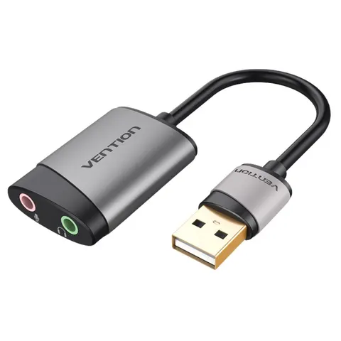 Zewnętrzna karta dźwiękowa usb vention 0,15m