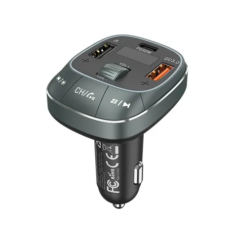Samochodowy transmiter fm vention bluetooth 5.0 30w pd