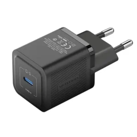 ładowarka vention usb-c 20w gan czarna