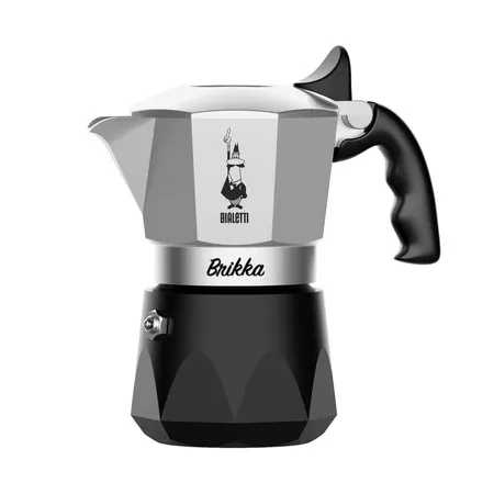 Kawiarka bialetti new brikka 2tz srebrno-czarna