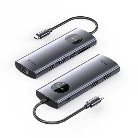 Stacja dokująca vention 9w1 mst usb-c 4k 100w pd 5gbps