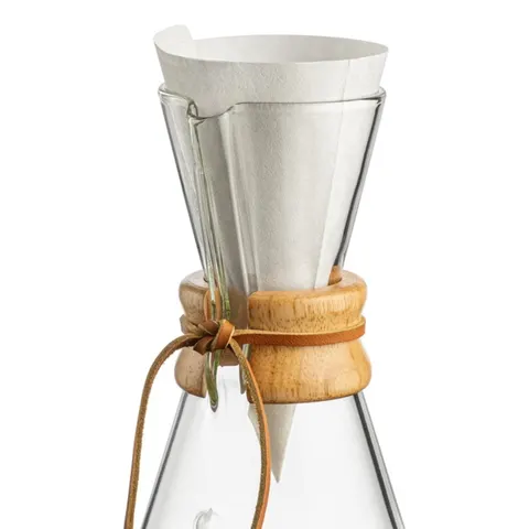 Filtry papierowe chemex półokrągłe 100szt białe